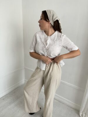 Vintage embroided blouse - Image 6
