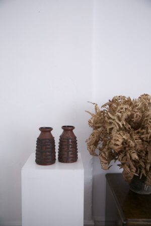 Pair of vintage Strehla vases