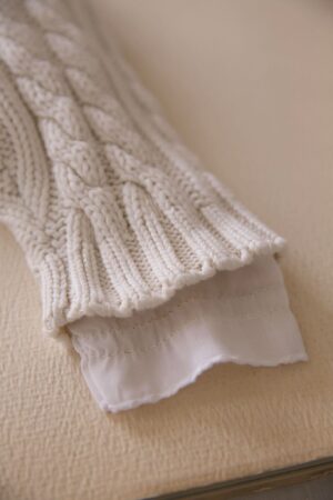Vintage childrens cable knit sweater - Image 4