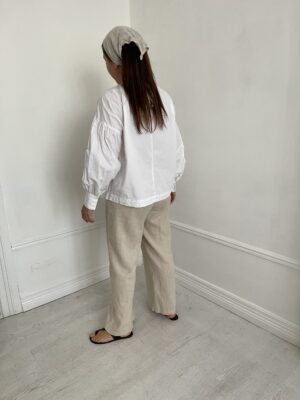 Vintage blouse stand collar - Image 6