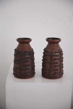 Pair of vintage Strehla vases - Image 3
