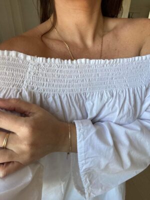 Vintage blouse 3/4 sleeves - Image 5