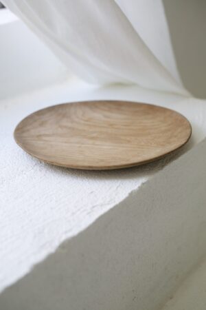 Rustic wooden plate