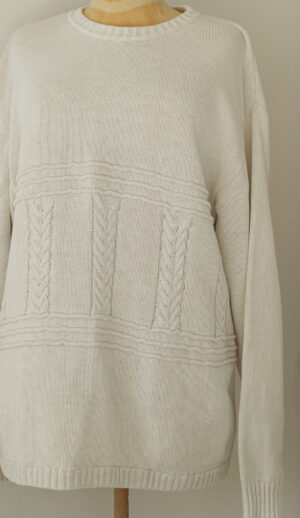 Vintage cable knit sweater - Image 3