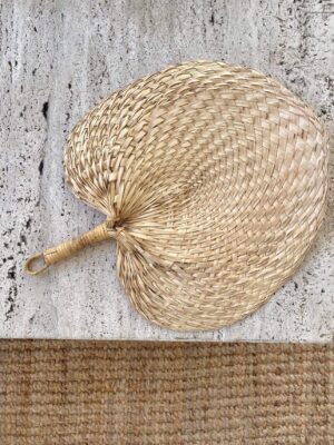 Hand-woven straw fan - Image 8