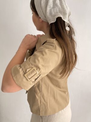 Cropped trench coat - Image 3