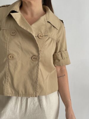 Cropped trench coat - Image 4
