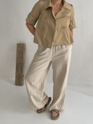 Cropped trench coat - Image 5