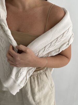 Cotton cable knit sweater - Image 6
