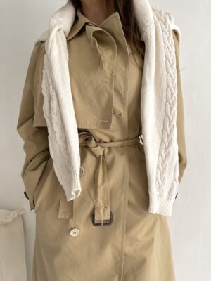 Cotton cable knit sweater - Image 3