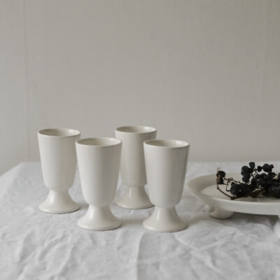 French mazagran ceramic cups