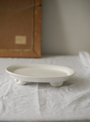 White ceramic serving plate