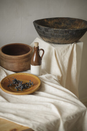 Raw antique wood bowl - Image 5