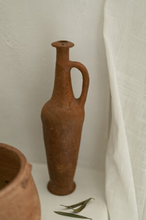 Antique terracotta spindle bottle - Image 3