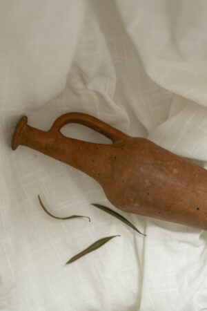 Antique terracotta spindle bottle - Image 2