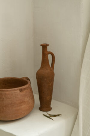 Antique terracotta spindle bottle - Image 4