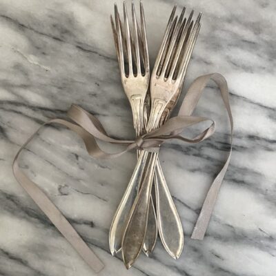 Vintage silver plated dinner forks