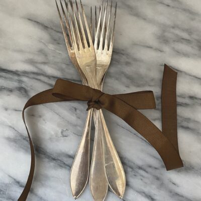 Vintage silver plated dinner forks