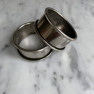Vintage silver napkin rings