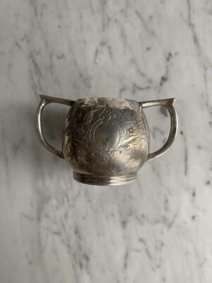 Vintage three-piece silver plated tea set - Image 8