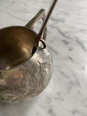 Vintage sugar spoon in silver - Image 3