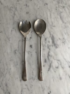 Vintage silver serving spoons - Image 3
