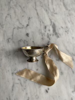 Vintage silver punsch cups with patina - Image 3