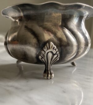 Vintage silver dish thre legged - Image 2