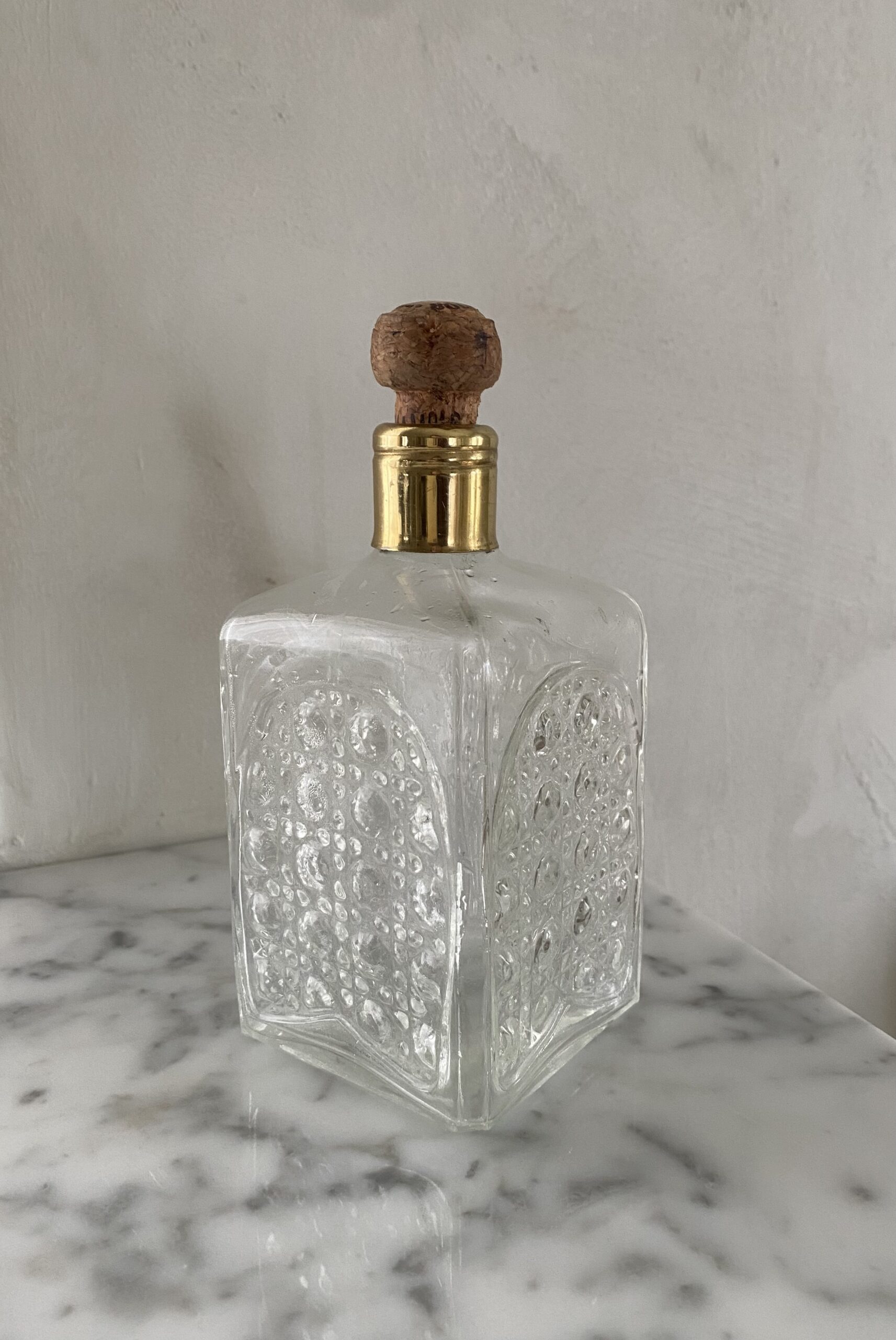 Antique decorative Glass Liqueur Bottle