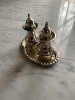 Vintage silver plated salt and Pepper Shaker