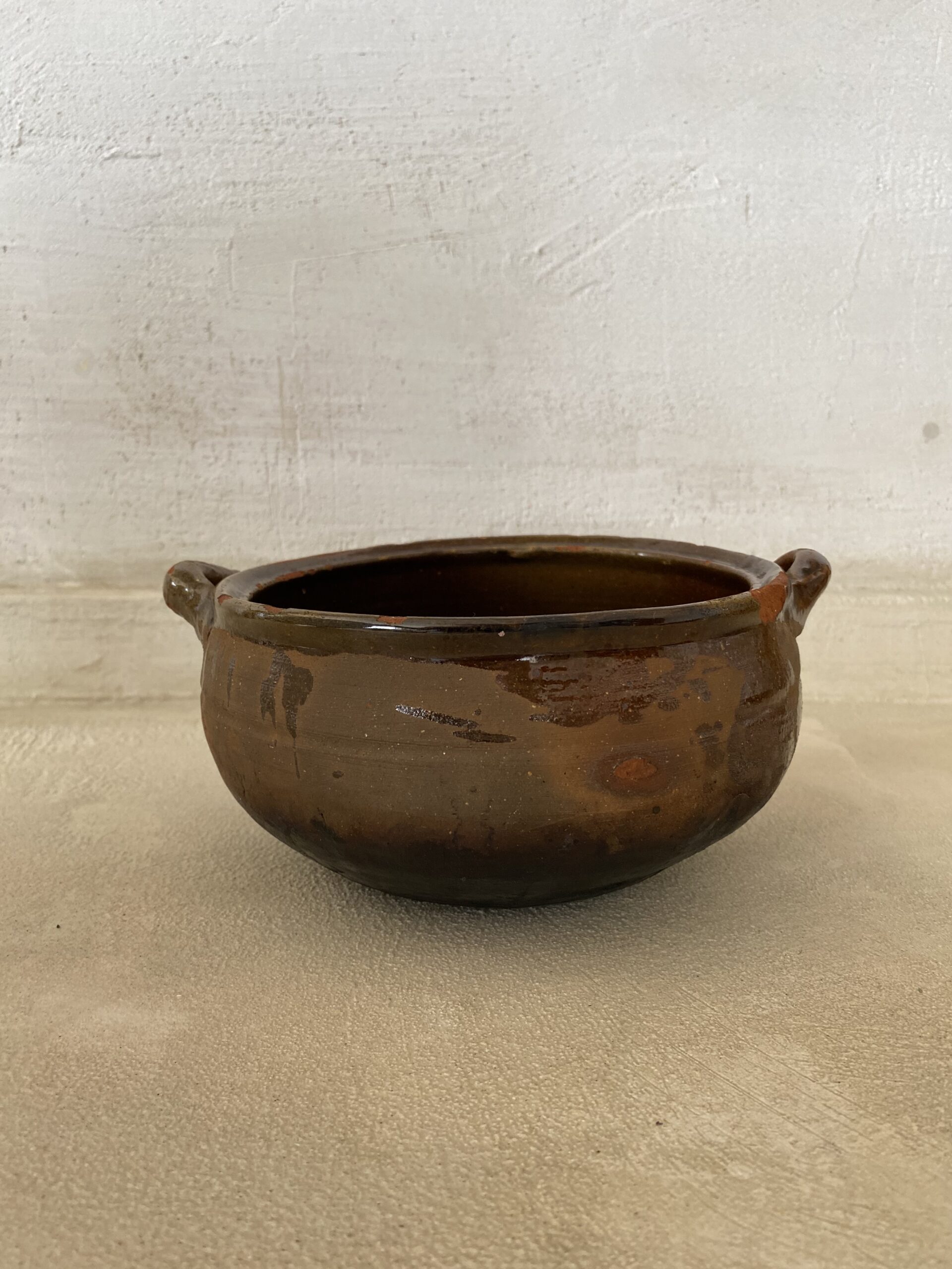 Vintage rustic clay bowl