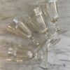 Set of four vintage french wine glasses