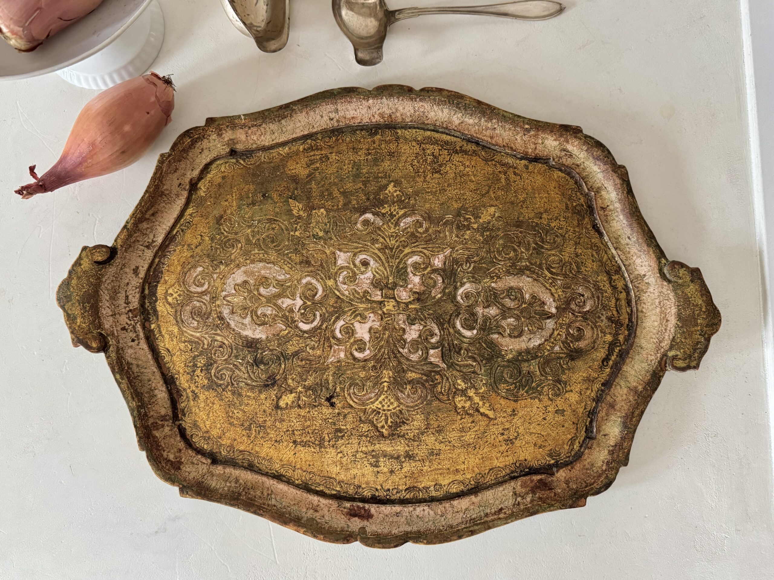Vintage Italian Florentine tray