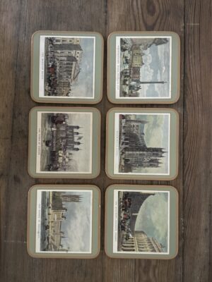 Vintage Pimpernel London Scenes Cork-backed Coasters Set of 6 - Image 3