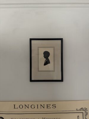 Vintage Art silhouette framed