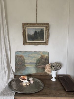 Original Antique Oil Landscape Painting - Image 2
