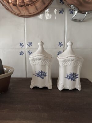 Blue and White Spice Jar Canister Set - Image 2
