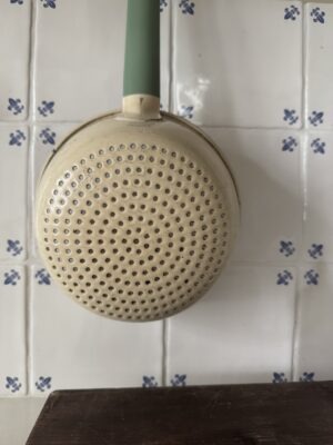 Enamelled colander Kockum