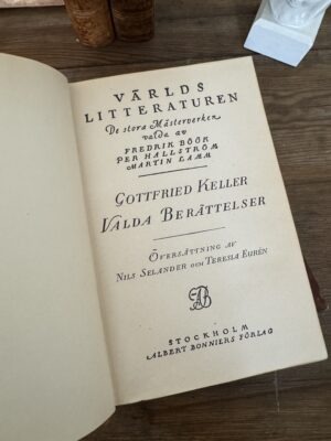Antique leather books mixed bundle - Image 7