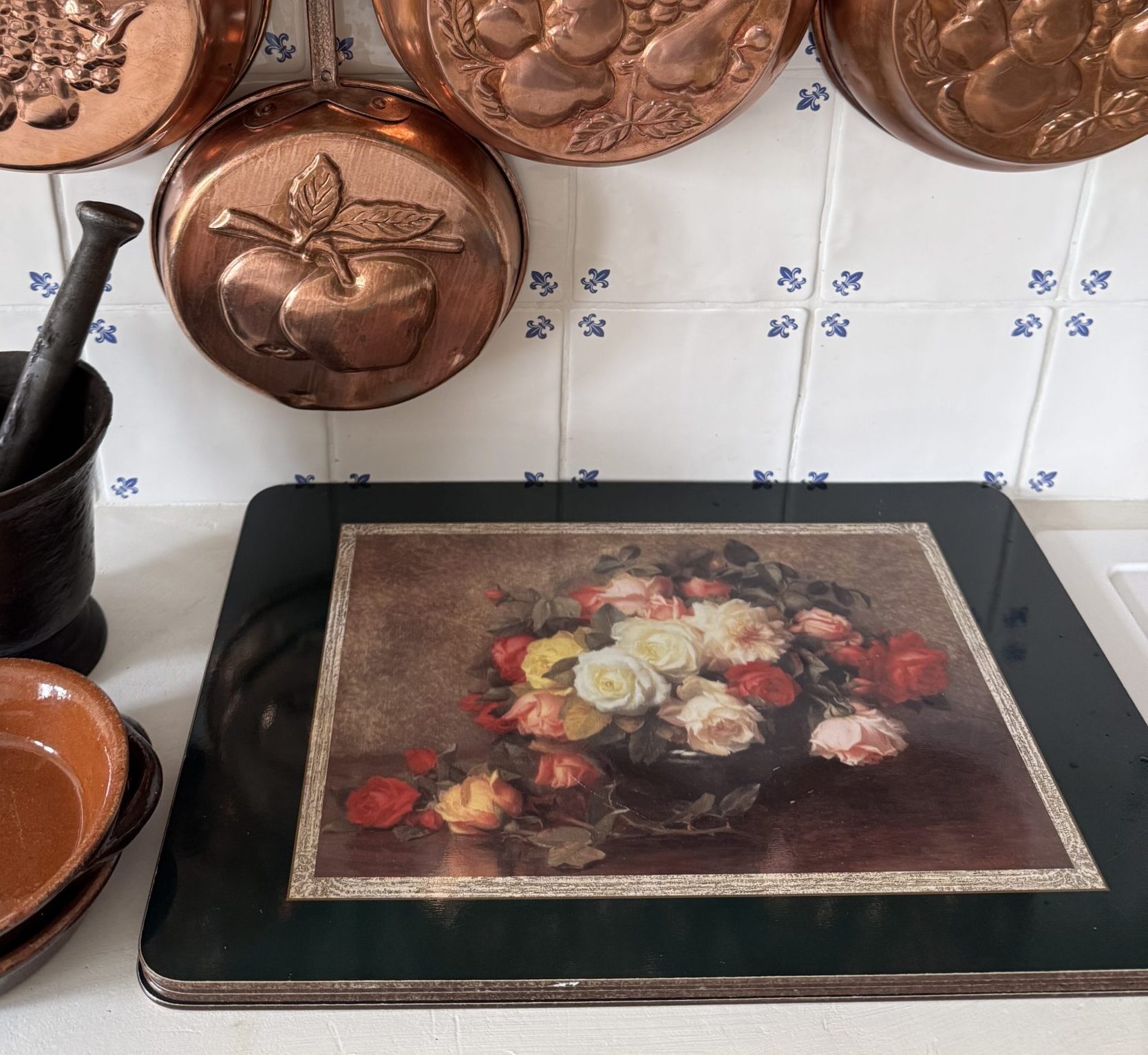 Vintage Roses placemats Set of 4
