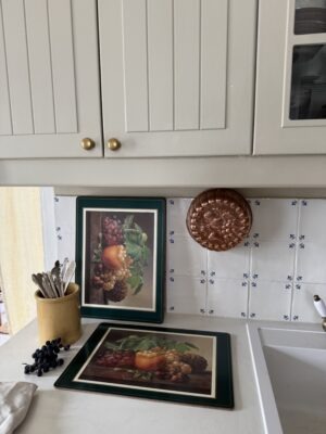 Vintage Pimpernel placemats Set of 6. Fruit still life.