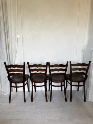 4 classic bentwood café chairs - Image 6
