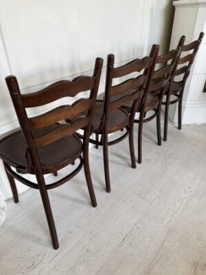 4 classic bentwood café chairs - Image 7