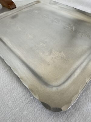 Butler tray scalloped mid 1900s - Image 2