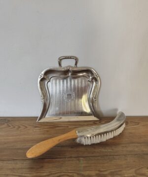 Vintage crumb sweeper silver plated