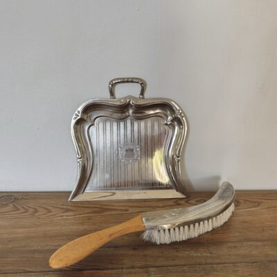 Vintage crumb sweeper silver plated