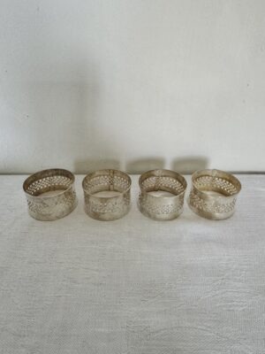 Vintage silver napkin rings