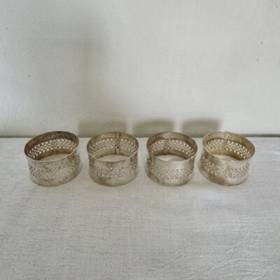 Vintage silver napkin rings