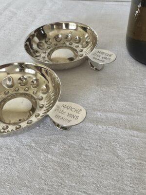 Vintage French Wine Tasting Cups Tastevin Marche aux vins
