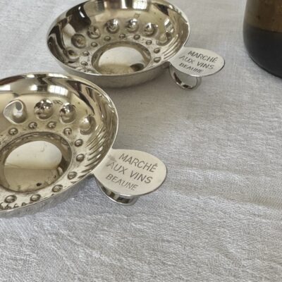 Vintage French Wine Tasting Cups Tastevin Marche aux vins